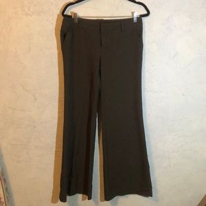 Dark grey wide leg dress pants